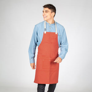 Contrast Herringbone Apron