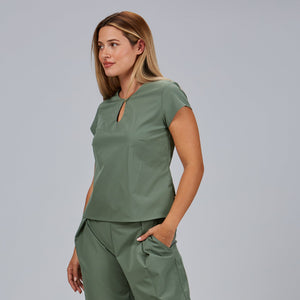 Blusa decote em lágrima