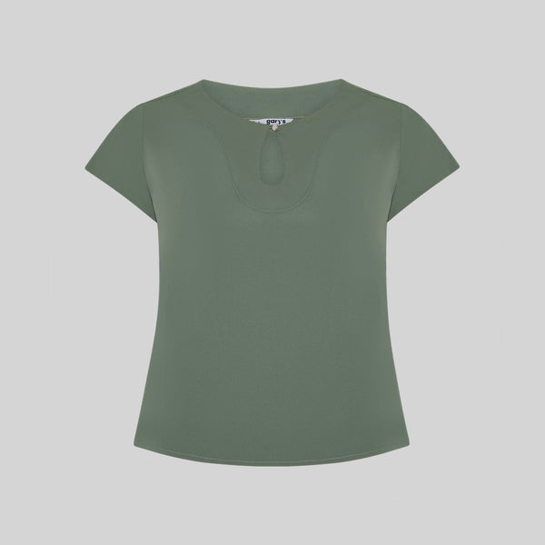 Blusa decote em lágrima