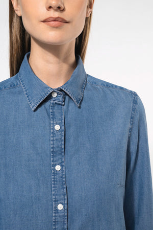 Camisa Denim Mulher