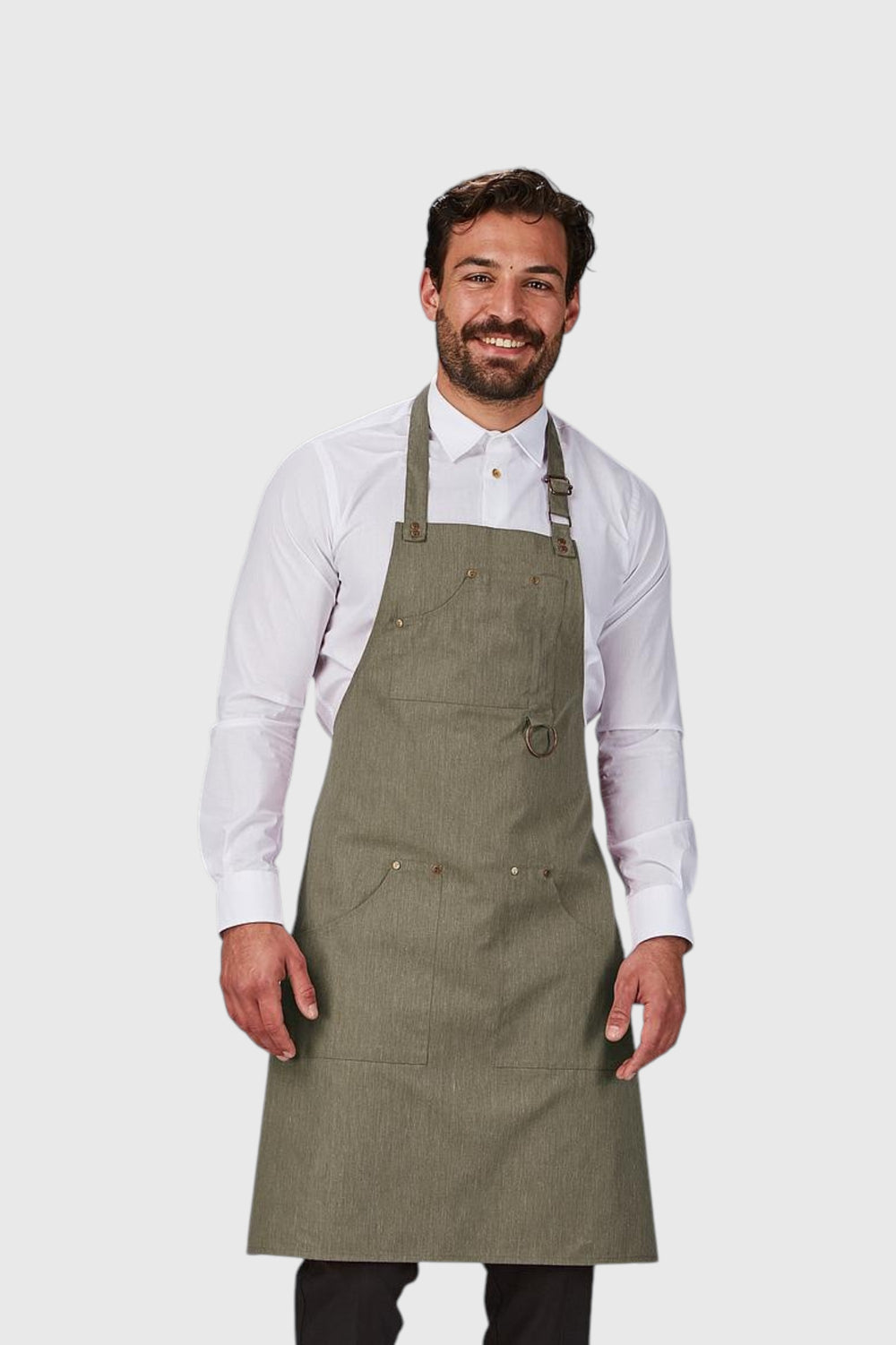 Delantal con remaches